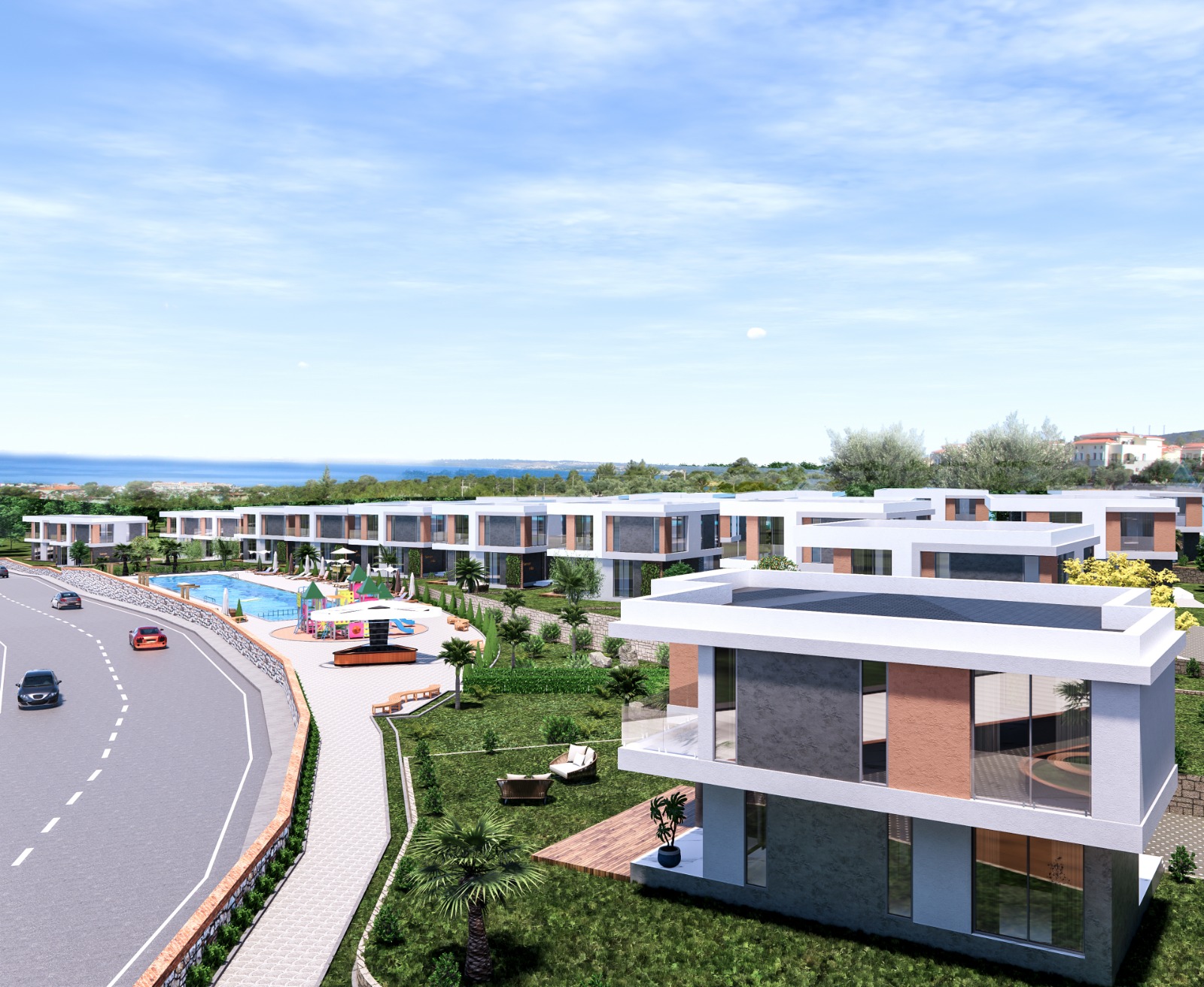 Detached Akbuk Villas For Sale With Sea Views