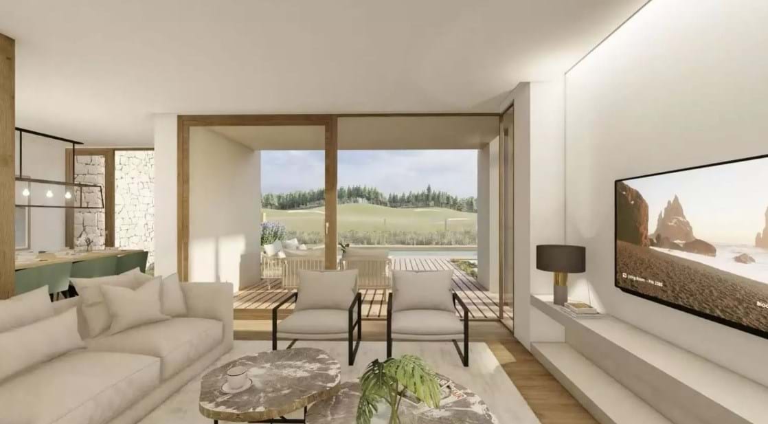 Twin villa with 3 bedrooms in golf resort and access to the beach