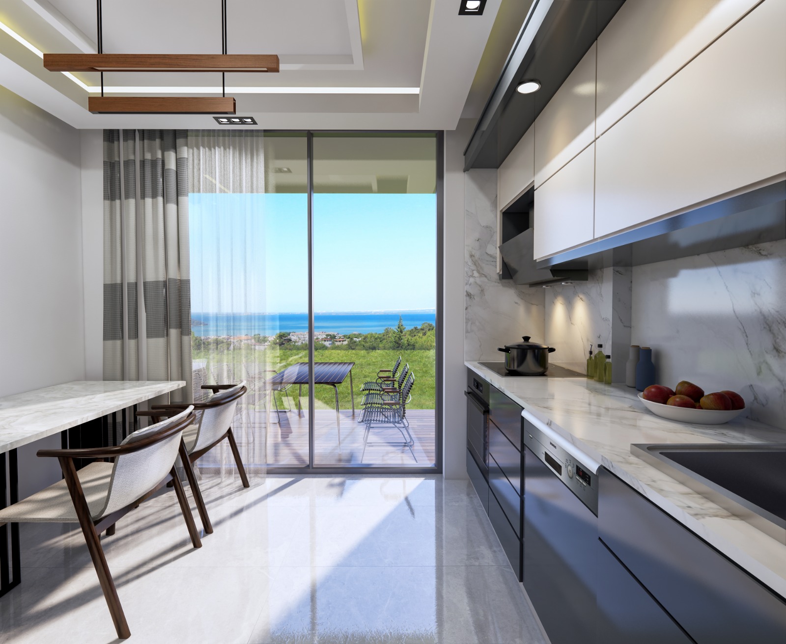 Detached Akbuk Villas For Sale With Sea Views