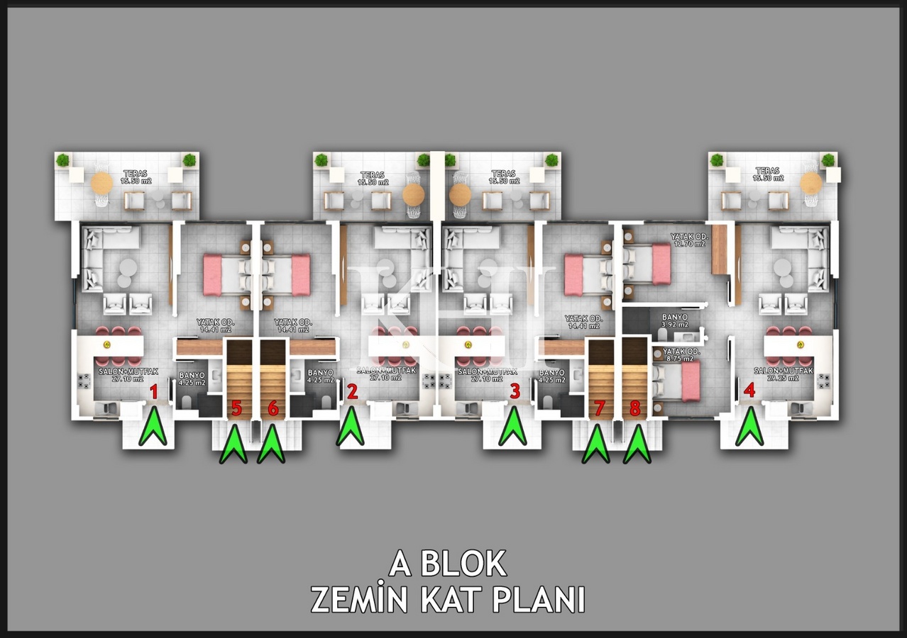 New Apartment Near Calis Beach