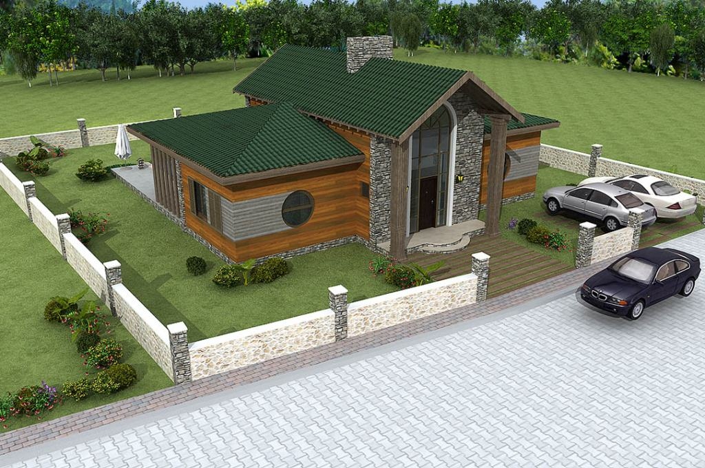 New Three-Bedroom Bungalow For Sale In Ovacik