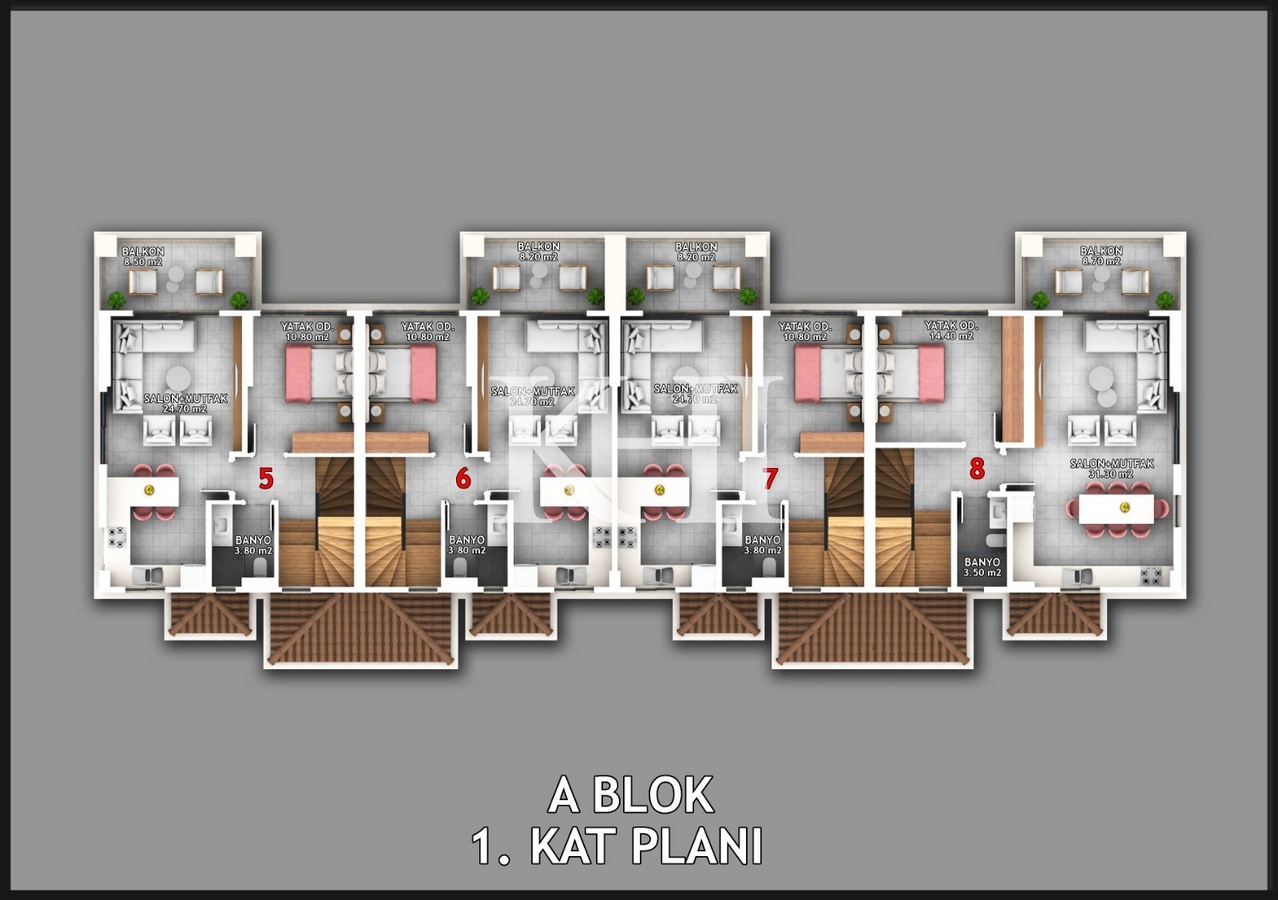 New Apartment Near Calis Beach
