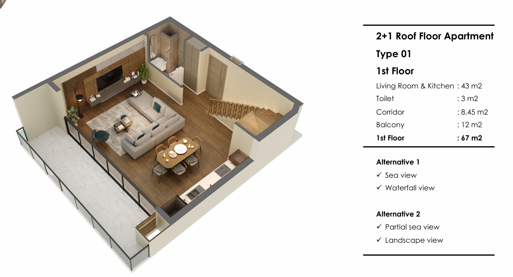 Luxury Rooftop Apartments in Antalya
