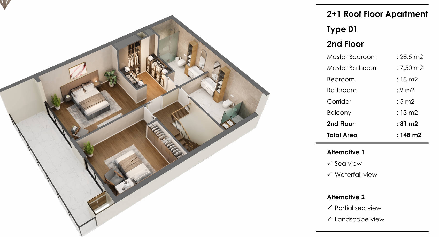 Luxury Rooftop Apartments in Antalya