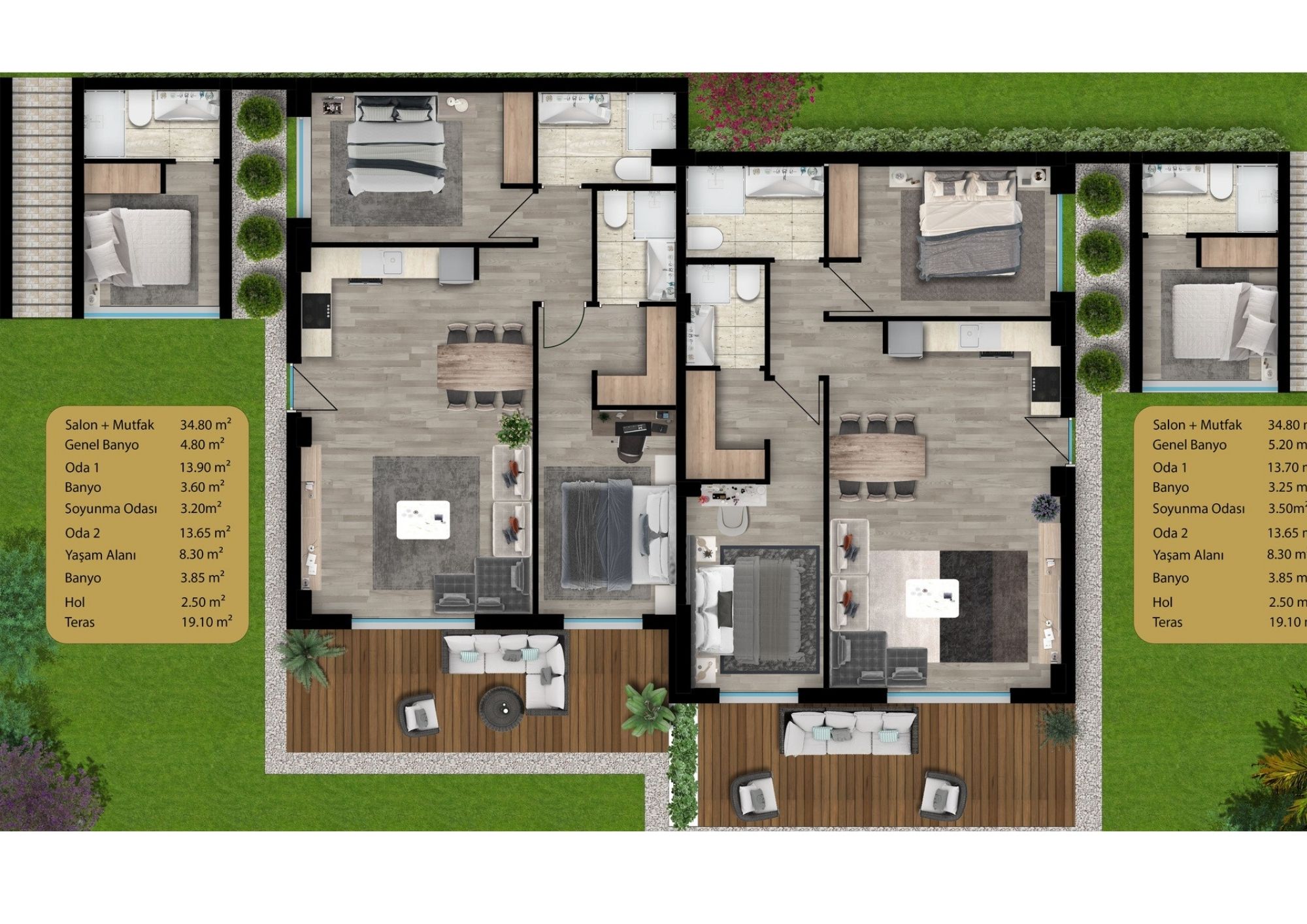 Sea-View Garden Apartment in Yalikavak