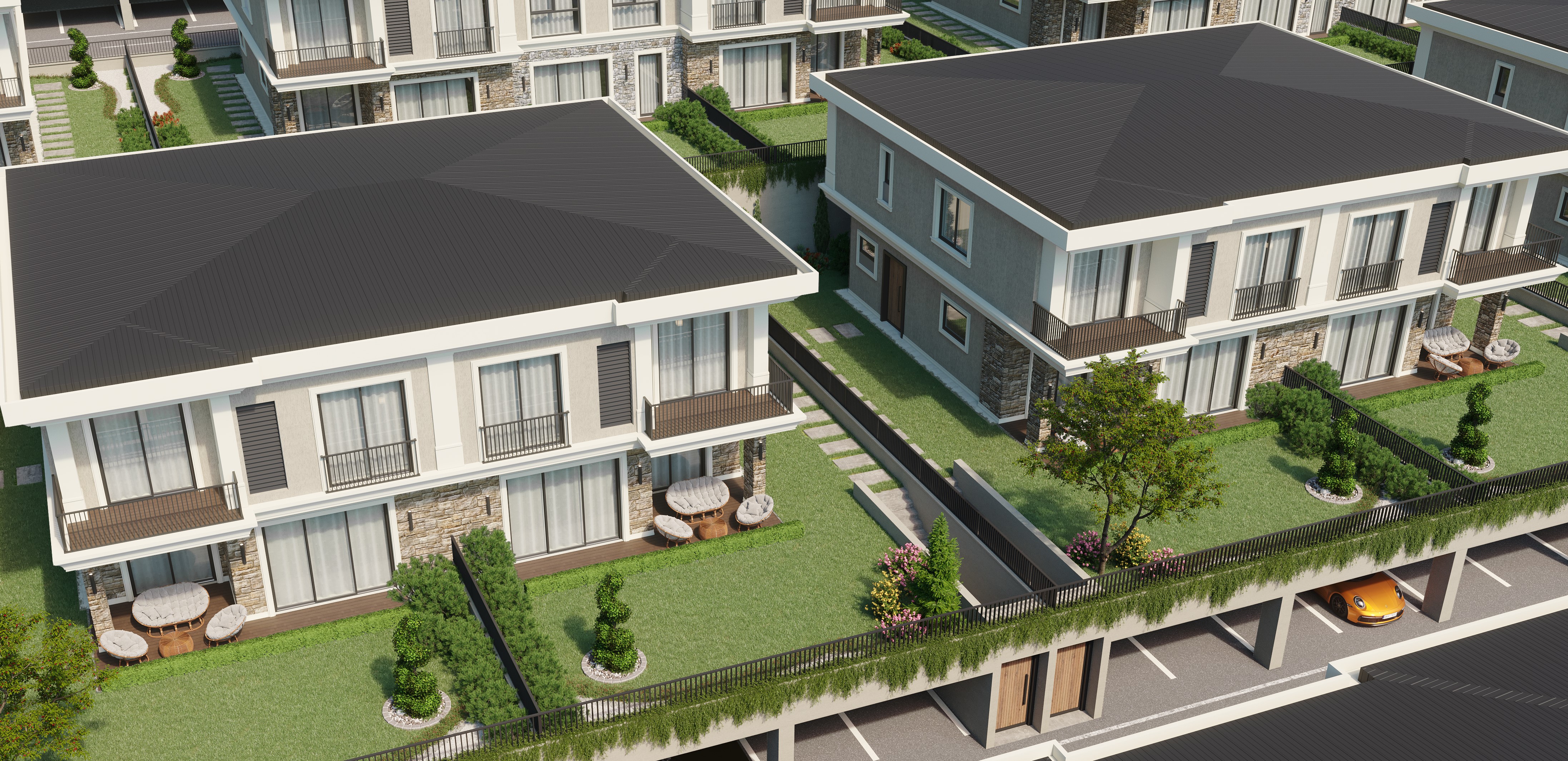 Modern Semi-Detached Villas in Istanbul